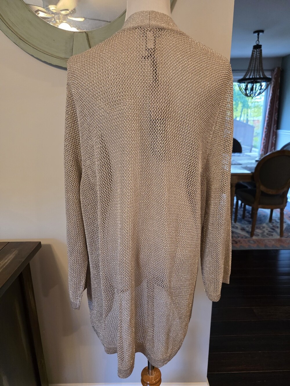 Chico's Travelers Size 3 (XL) RARE Gold Jules Pocket Cardigan Jacket New w/ Tags - Picture 5 of 9